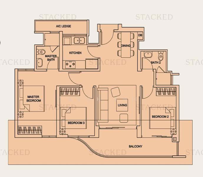 Arc at Tampines, 5 Tampines Avenue 8, Pasir Ris / Tampines, 3 Bedrooms, 990 sqft, Condominium For Sale, by Daron Ang, 500247882 - PropertyGuru.com.sg