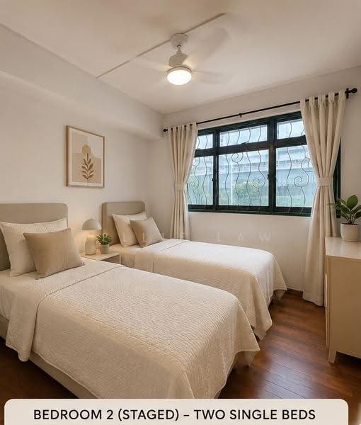 578 Hougang Avenue 4, 578 Hougang Avenue 4, Hougang / Punggol / Sengkang, 3 Bedrooms, 1,507 sqft, HDB Flat For Rent, by Nellie Law, 500247896 - Bedroom (Staged) - PropertyGuru.com.sg