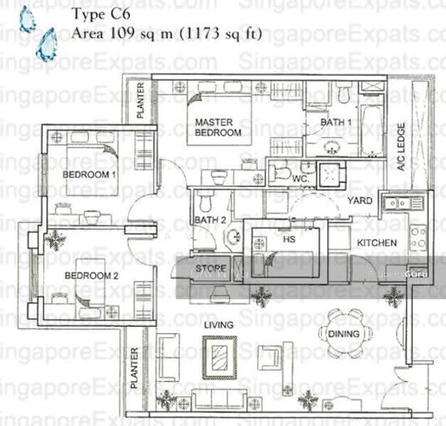 Yishun Sapphire, 40 Canberra Drive, Sembawang / Yishun, 3 Bedrooms, 1,173 sqft, Condominium For Sale, by Gavin Ng, 500247898 - PropertyGuru.com.sg