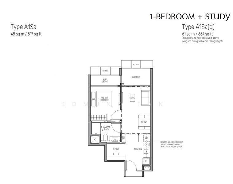 The Myst, 802 Upper Bukit Timah Road, Dairy Farm / Bukit Panjang / Choa Chu Kang, 1 Bedroom, 517 sqft, Condominium For Sale, by Edmund Tan, 500247961 - Master Bedroom - PropertyGuru.com.sg