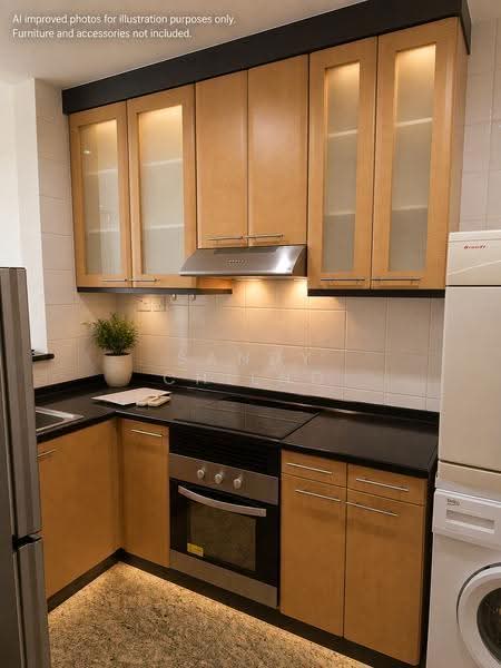 Riverside 48, 48 Robertson Quay, Orchard / River Valley, 1 Bedroom, 732 sqft, Apartment For Rent, by Sandy Chieng, 500247976 - Kitchen - PropertyGuru.com.sg