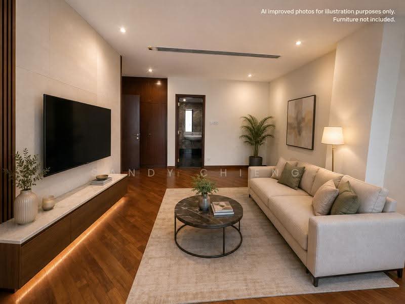 Riverside 48, 48 Robertson Quay, Orchard / River Valley, 1 Bedroom, 732 sqft, Apartment For Rent, by Sandy Chieng, 500247976 - Living Room - PropertyGuru.com.sg