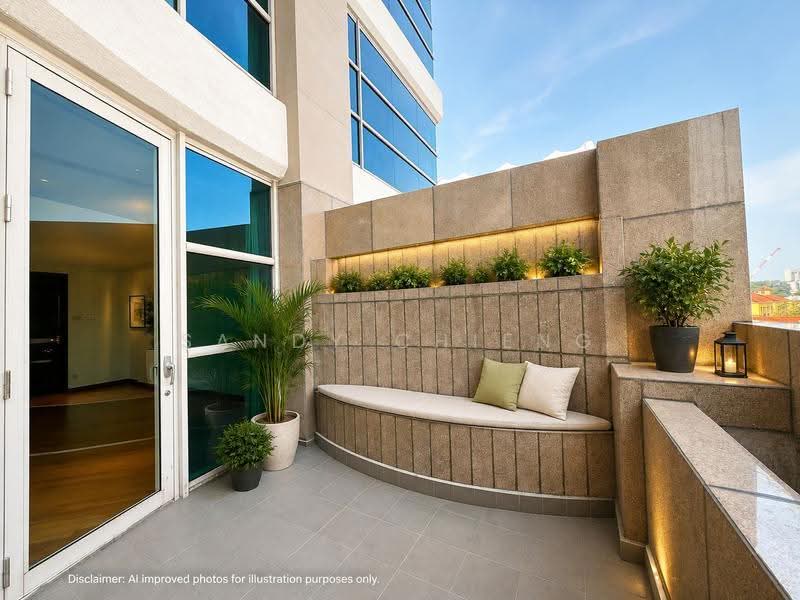 Riverside 48, 48 Robertson Quay, Orchard / River Valley, 1 Bedroom, 732 sqft, Apartment For Rent, by Sandy Chieng, 500247976 - Balcony - PropertyGuru.com.sg