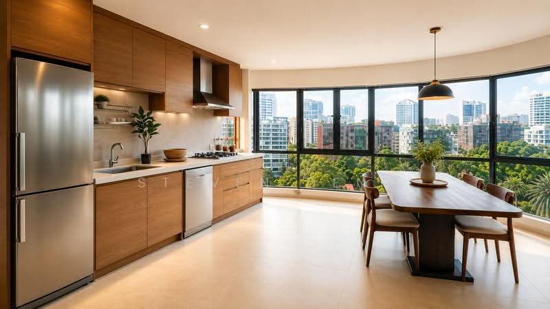 Freehold D10 | Generous Space at an Attractive Entry PSF, Tanglin / Holland / Bukit Timah, 4 Bedrooms, 2,637 sqft, Condominium For Sale, by Steven Deng, 500248045 - Kitchen - PropertyGuru.com.sg