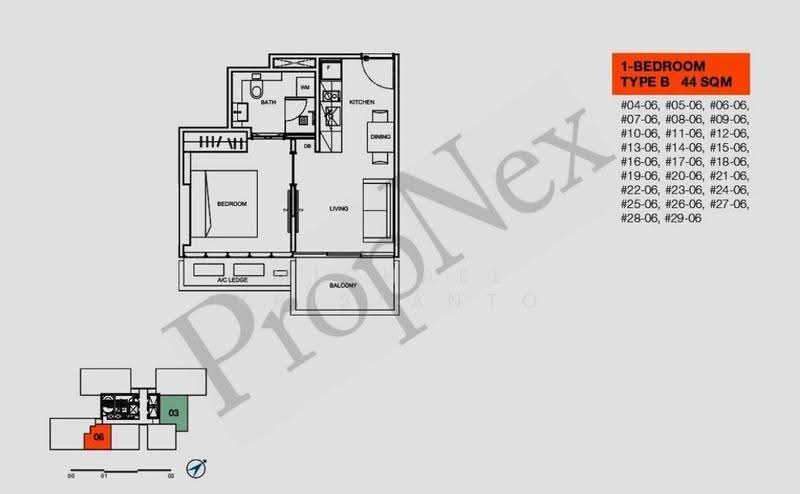 6 Derbyshire, 6 Derbyshire Road, Newton / Novena, 1 Bedroom, 474 sqft, Condominium For Sale, by Michael Kristanto, 500248061 - PropertyGuru.com.sg