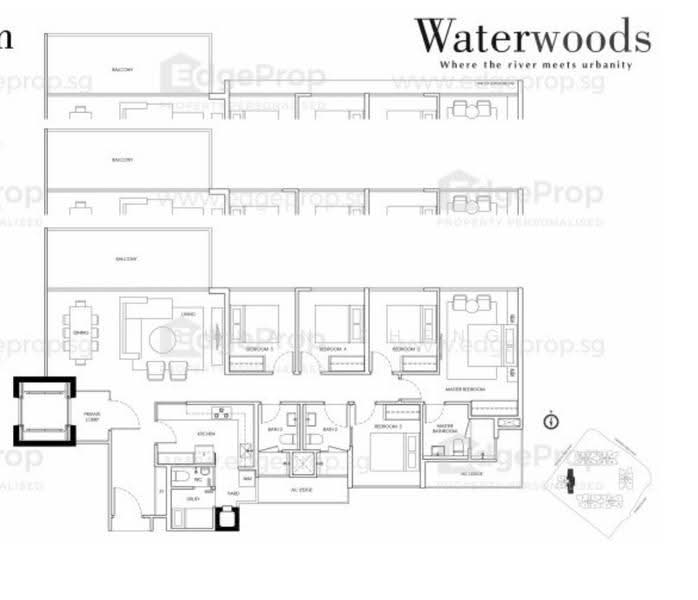 Waterwoods, 15 Punggol Field Walk, Hougang / Punggol / Sengkang, 5 Bedrooms, 1,668 sqft, Condominium For Sale, by Susan Zheng, 500248262 - PropertyGuru.com.sg