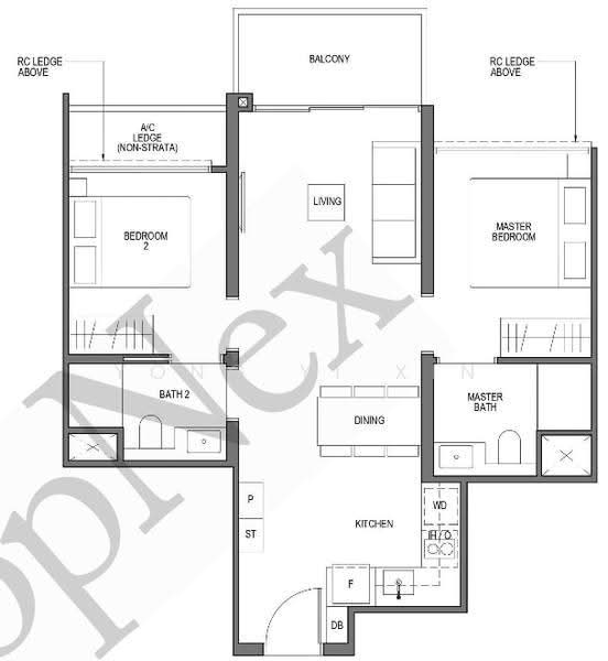 Lentor Mansion, 52 Lentor Gardens, Mandai / Upper Thomson, 2 Bedrooms, 657 sqft, Condominium For Sale, by Yong Yi Xin, 500248267 - PropertyGuru.com.sg