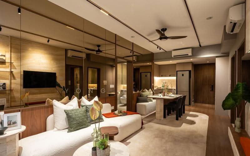 Lentor Mansion, 52 Lentor Gardens, Mandai / Upper Thomson, 2 Bedrooms, 657 sqft, Condominium For Sale, by Yong Yi Xin, 500248267 - Living Room - PropertyGuru.com.sg