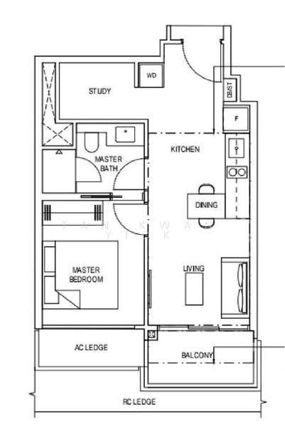 NEWLY TOP UNIT NEAR MRT!! SUPER SERIOUS SELLER, Buona Vista / West Coast / Clementi New Town, 2 Bedrooms, 517 sqft, Condominium For Sale, by Tan Kwan Yick, 500248448 - PropertyGuru.com.sg
