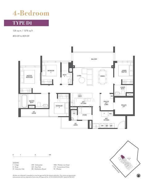 Pullman Residences, 18 Dunearn Road, Newton / Novena, 4 Bedrooms, 1,378 sqft, Condominium For Sale, by Indira Malinda, 500248540 - PropertyGuru.com.sg