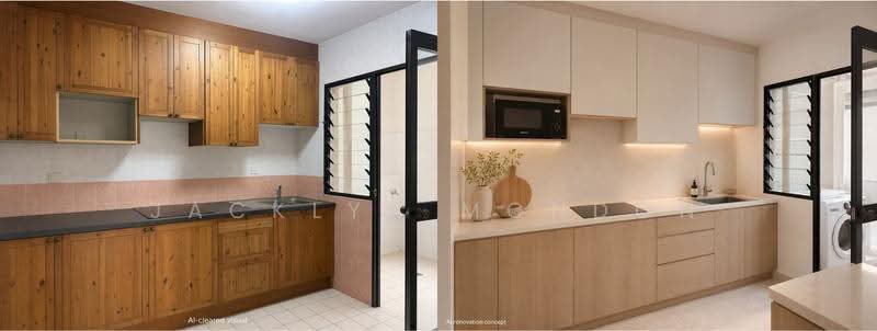 Rare 1,453 Sqft Corner EA | 3 Bedrooms + Study, Balcony & Yard, Jalan Boon Lay, 4 Bedrooms, 1,453 sqft, HDB Flat For Sale, by Jacklyn Mondon, 500248556 - Kitchen - PropertyGuru.com.sg