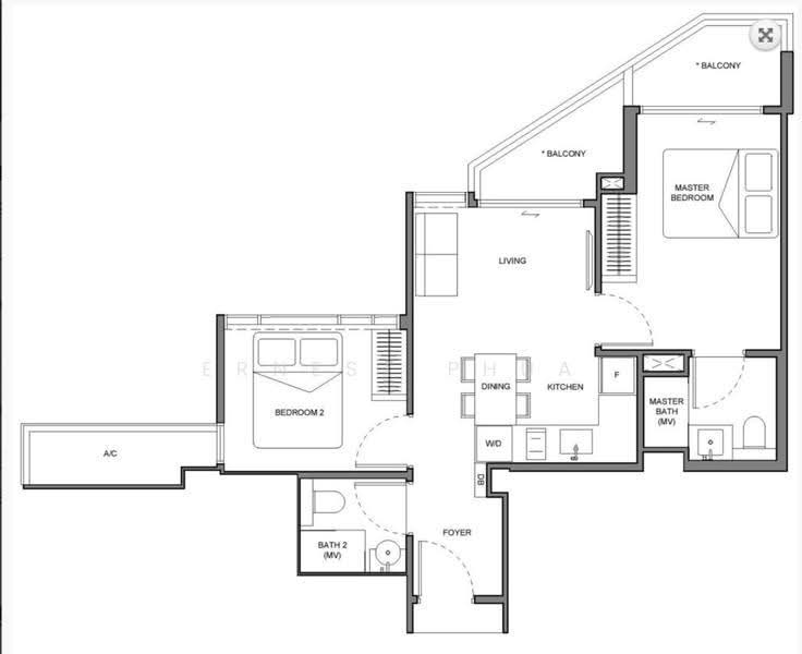 Neu at Novena, 27 Moulmein Rise, Newton / Novena, 2 Bedrooms, 646 sqft, Condominium For Sale, by Ernest Phua, 500248561 - PropertyGuru.com.sg