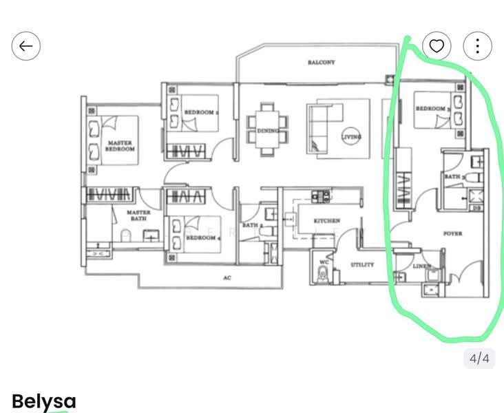 Belysa, 55 Pasir Ris Drive 1, Pasir Ris / Tampines, Room Rental, 200 sqft, Condominium For Rent, by Gilbert Tiew, 500248579 - PropertyGuru.com.sg