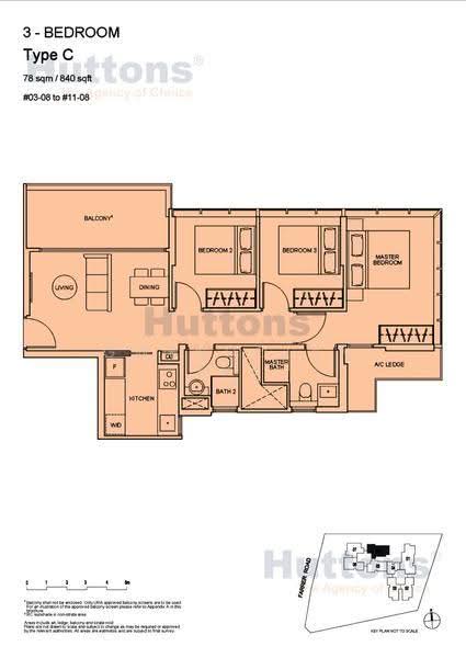 Wilshire Residences, 30 Farrer Road, Tanglin / Holland / Bukit Timah, 3 Bedrooms, 840 sqft, Condominium For Sale, by Gwendolyn Yap, 500248594 - PropertyGuru.com.sg
