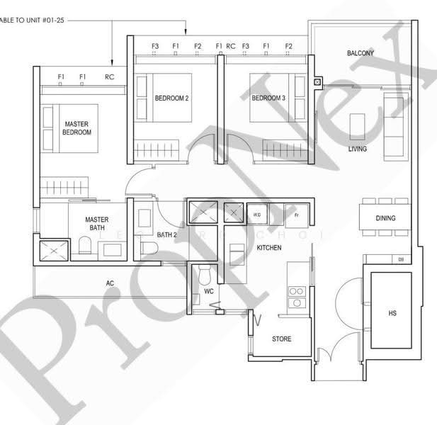 Penrose, 20 Sims Drive, Eunos / Geylang / Paya Lebar, 3 Bedrooms, 1,055 sqft, Condominium For Sale, by Leonard Choi, 500248611 - PropertyGuru.com.sg