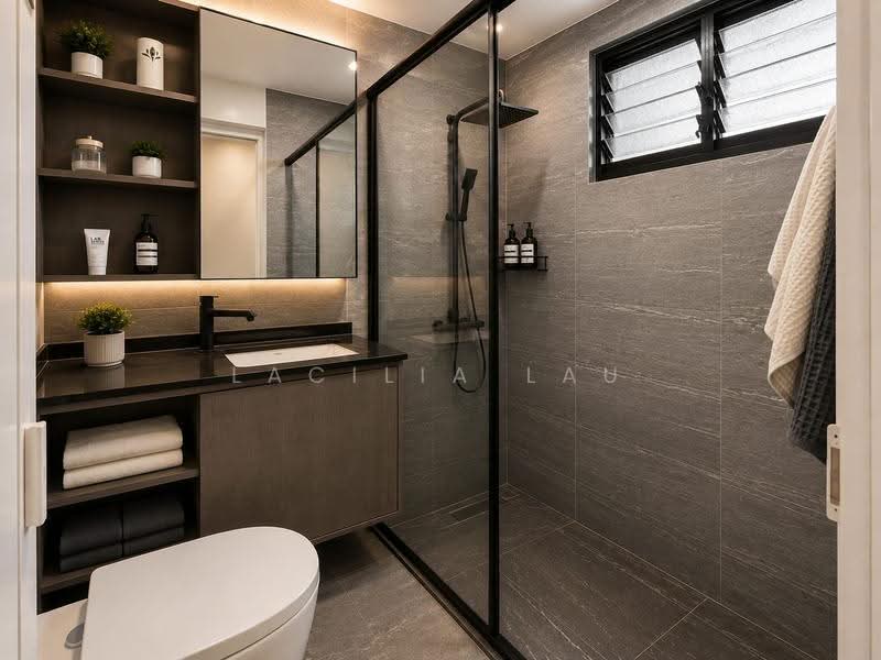 407A Fernvale Road, 407A Fernvale Road, Seletar / Yio Chu Kang, 3 Bedrooms, 1,001 sqft, HDB Flat For Sale, by Lacilia Lau, 500248933 - Bathroom - PropertyGuru.com.sg