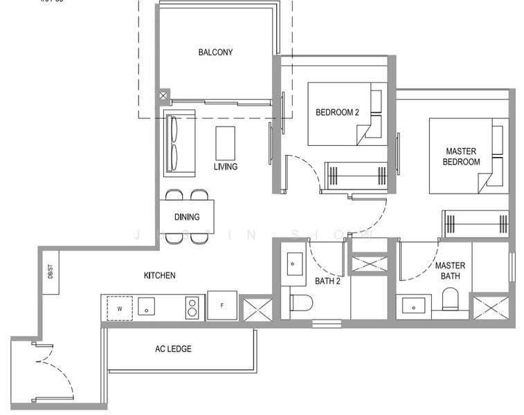 Verdale, 12 De Souza Avenue, Clementi Park / Upper Bukit Timah, 2 Bedrooms, 732 sqft, Condominium For Sale, by Justin Siow, 500249066 - PropertyGuru.com.sg