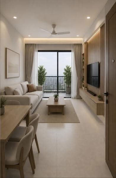 Verdale, 12 De Souza Avenue, Clementi Park / Upper Bukit Timah, 2 Bedrooms, 732 sqft, Condominium For Sale, by Justin Siow, 500249066 - AI designed Living Room - PropertyGuru.com.sg