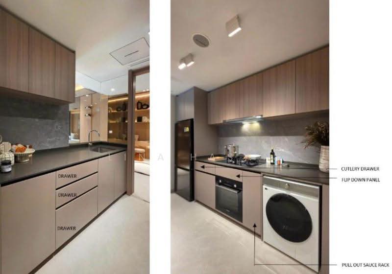 Lucerne Grand, Lakeside Drive, Boon Lay / Jurong / Tuas, 3 Bedrooms, 1,001 sqft, Condominium For Sale, by Lina Hasan, 500249124 - Kitchen - PropertyGuru.com.sg