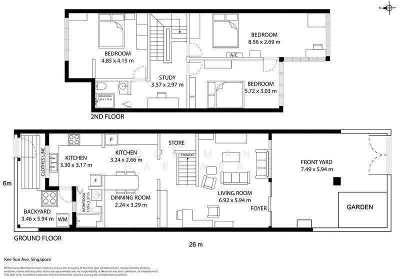 Landed @ Kee Sun Ave, 5 min Siglap MRT, Kee Sun Ave, East Coast / Marine Parade, 3 Bedrooms, 2,000 sqft, Terraced House For Sale, by Suliman Harharah, 500249195 - PropertyGuru.com.sg