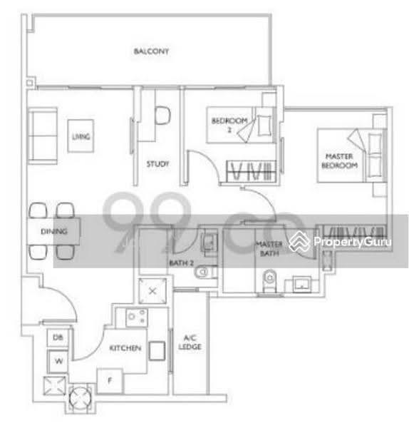 The Luxurie, 21 Compassvale Road, Hougang / Punggol / Sengkang, 2 Bedrooms, 883 sqft, Condominium For Rent, by Gupta Sameer Raj, 500249251 - PropertyGuru.com.sg