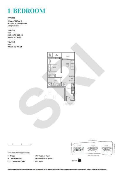 Lentor Modern, 3 Lentor Central, Mandai / Upper Thomson, 1 Bedroom, 527 sqft, Condominium For Sale, by Ching Chia, 500249273 - PropertyGuru.com.sg