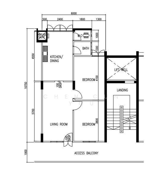 57 New Upper Changi Road, 57 New Upper Changi Road, Bedok / Upper East Coast, 2 Bedrooms, 645 sqft, HDB Flat For Sale, by Chen Cun You, 500249341 - PropertyGuru.com.sg