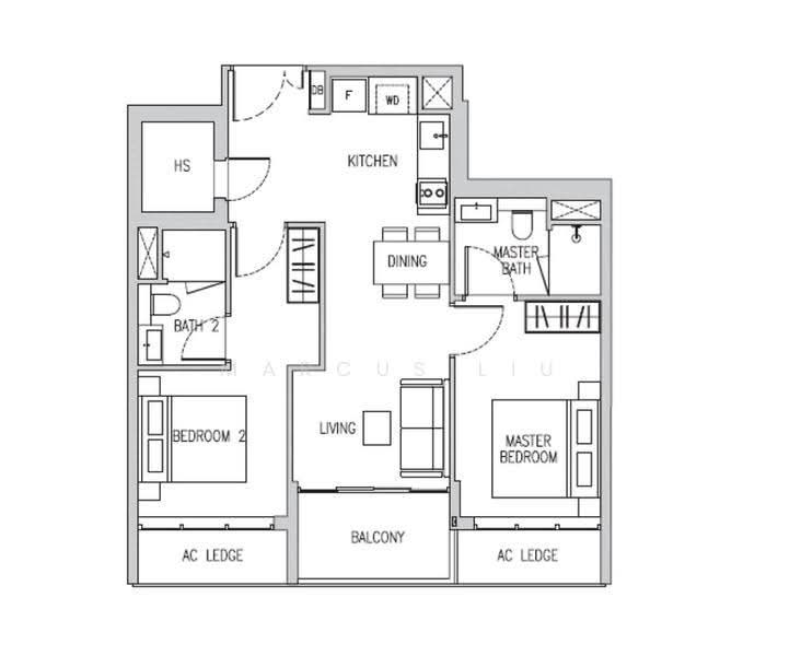 Gems Ville, 8 Lorong 13 Geylang, Eunos / Geylang / Paya Lebar, 2 Bedrooms, 797 sqft, Condominium For Sale, by Marcus Liu, 500249378 - PropertyGuru.com.sg
