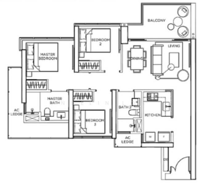 Gem Residences, 3 Lorong 5 Toa Payoh, Balestier / Toa Payoh, 3 Bedrooms, 947 sqft, Condominium For Rent, by Angelin Loh, 500249385 - PropertyGuru.com.sg