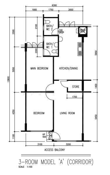 524 Hougang Avenue 6, 524 Hougang Avenue 6, Hougang / Punggol / Sengkang, 2 Bedrooms, 797 sqft, HDB Flat For Sale, by April Tai, 500249439 - PropertyGuru.com.sg