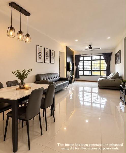 479C Yishun Street 42, 479C Yishun Street 42, Sembawang / Yishun, 3 Bedrooms, 1,001 sqft, HDB Flat For Sale, by Abby Chai, 500249468 - Living Room - PropertyGuru.com.sg