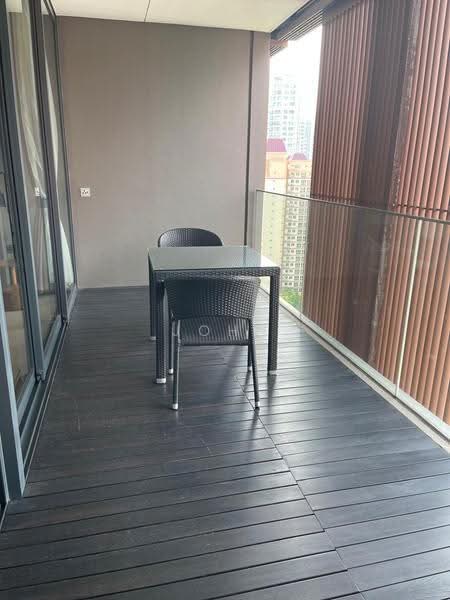 OUE Twin Peaks, 33 Leonie Hill Road, Orchard / River Valley, 1 Bedroom, 549 sqft, Condominium For Rent, by John Ow, 500249524 - Balcony - PropertyGuru.com.sg