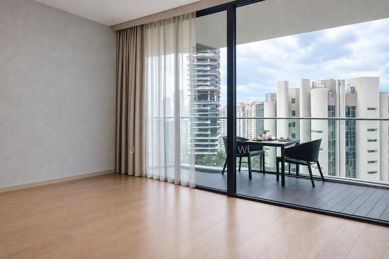 OUE Twin Peaks, 33 Leonie Hill Road, Orchard / River Valley, 1 Bedroom, 549 sqft, Condominium For Rent, by John Ow, 500249524 - Balcony - PropertyGuru.com.sg