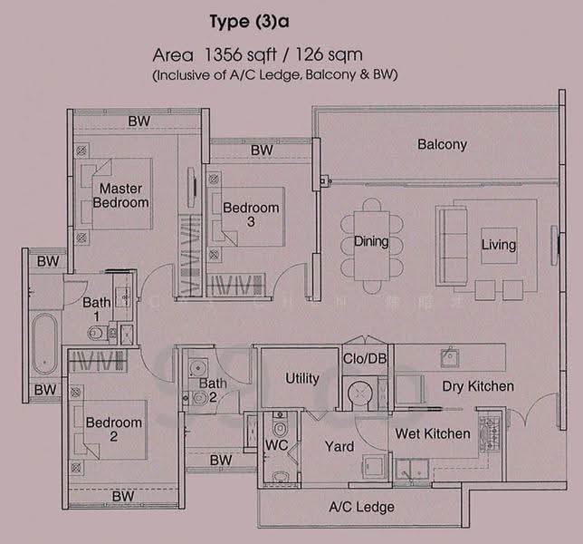 The Gale, Flora Road, Changi Airport / Changi Village, 3 Bedrooms, 1,356 sqft, Condominium For Sale, by Lucas Chen 陈昭才, 500249554 - PropertyGuru.com.sg