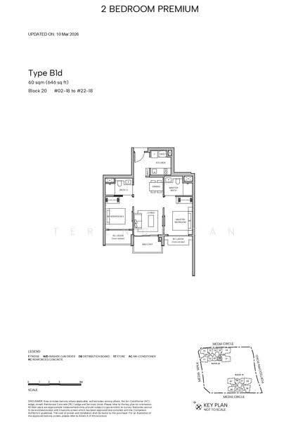 Hudson Place Residences, Buona Vista / West Coast / Clementi New Town, 2 Bedrooms, 646 sqft, Condominium For Sale, by Terence Tan, 500249561 - B1d - PropertyGuru.com.sg