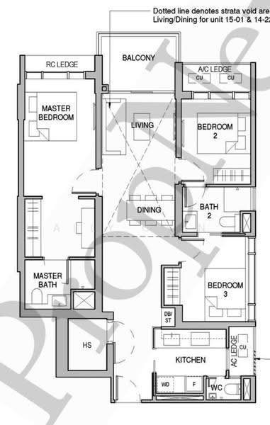 Sceneca Residence, Tanah Merah Kechil Link, Bedok / Upper East Coast, 3 Bedrooms, 1,119 sqft, Condominium For Rent, by Ally Chin, 500249622 - PropertyGuru.com.sg