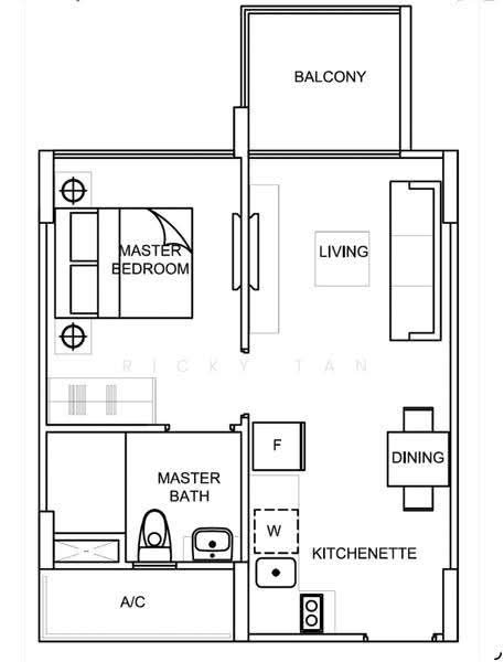 La Fiesta, 60 Sengkang Square, Hougang / Punggol / Sengkang, 1 Bedroom, 452 sqft, Condominium For Sale, by Ricky Tan, 500249649 - PropertyGuru.com.sg