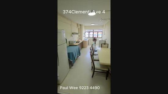 374 Clementi Avenue 4, 374 Clementi Avenue 4, Buona Vista / West Coast / Clementi New Town, 2 Bedrooms, 732 sqft, HDB Flat For Rent, by Paul Wee, 500249657 - PropertyGuru.com.sg