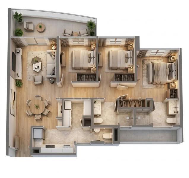 Kingsford Hillview Peak, 103 Hillview Rise, Dairy Farm / Bukit Panjang / Choa Chu Kang, 3 Bedrooms, 1,044 sqft, Condominium For Rent, by Tan Kian Seng, 500249791 - PropertyGuru.com.sg
