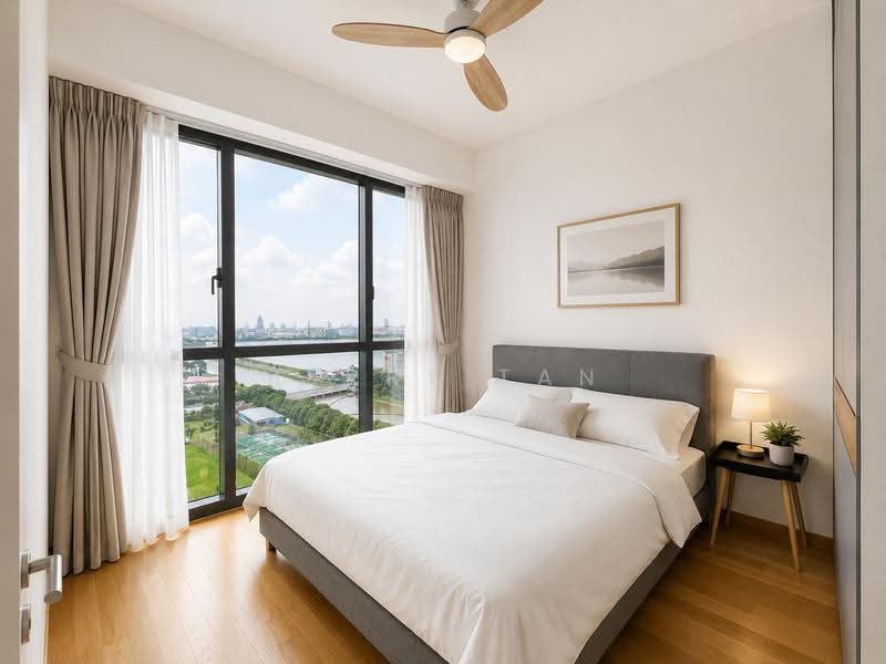 Twin VEW, 91 West Coast Vale, Buona Vista / West Coast / Clementi New Town, 2 Bedrooms, 732 sqft, Condominium For Sale, by Merry Tan, 500249802 - Master bedroom Day view - PropertyGuru.com.sg