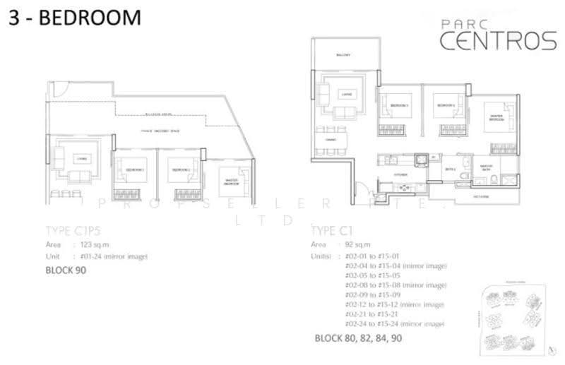 Parc Centros, 82 Punggol Central, Hougang / Punggol / Sengkang, 3 Bedrooms, 990 sqft, Condominium For Sale, by Aileen Chew, 500250064 - PropertyGuru.com.sg