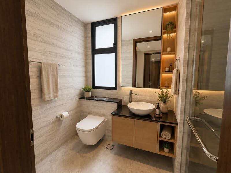 Ang Mo Kio Avenue 5, Yio chu Kang, Seletar, Seletar / Yio Chu Kang / Ang Mo Kio Avenue 5, Seletar / Yio Chu Kang, 5 Bedrooms, 4,058 sqft, Semi-Detached House For Sale, by Gina Poa, 500250194 - Bathroom - PropertyGuru.com.sg