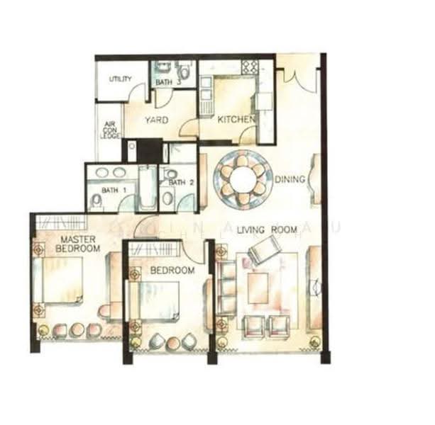 Richmond Park, 3 Bideford Road, Orchard / River Valley, 2 Bedrooms, 1,259 sqft, Condominium For Rent, by Rachel Koh, 500250208 - PropertyGuru.com.sg