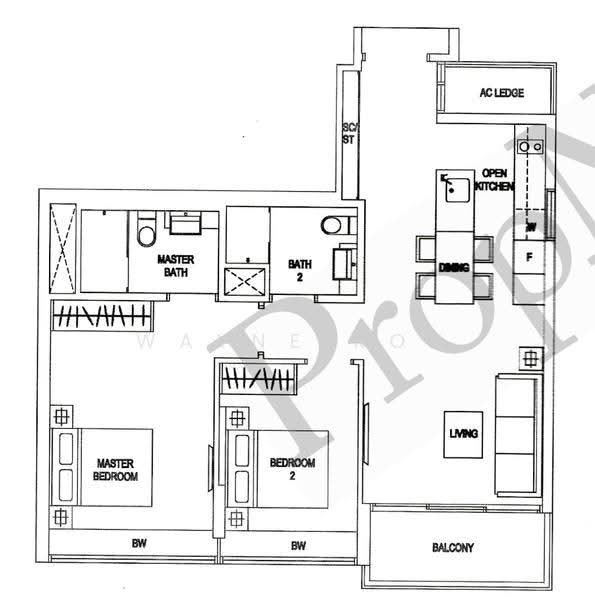 Waterfront Gold, 752 Bedok Reservoir Road, Bedok / Upper East Coast, 2 Bedrooms, 872 sqft, Condominium For Sale, by Wayne Koh, 500250238 - PropertyGuru.com.sg