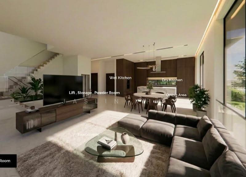 District 15 Luxury Brand New Corner Terrace Home at Siglap District, East Coast / Marine Parade, 5 Bedrooms, 7,400 sqft, Corner Terrace For Sale, by Jaslin Khoo, 500250321 - Living Room - PropertyGuru.com.sg