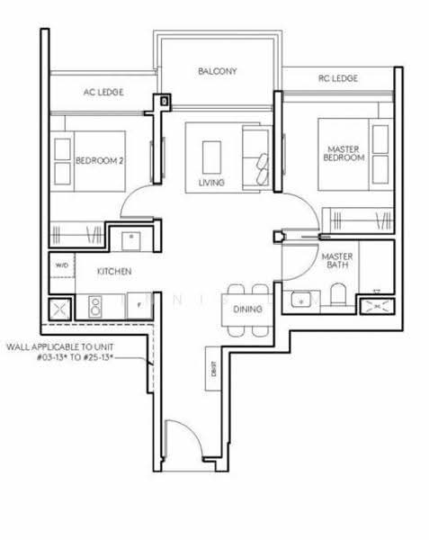 AMO Residence, 21 Ang Mo Kio Rise, Ang Mo Kio / Bishan / Thomson, 2 Bedrooms, 678 sqft, Condominium For Rent, by Dennis Lim, 500250332 - PropertyGuru.com.sg