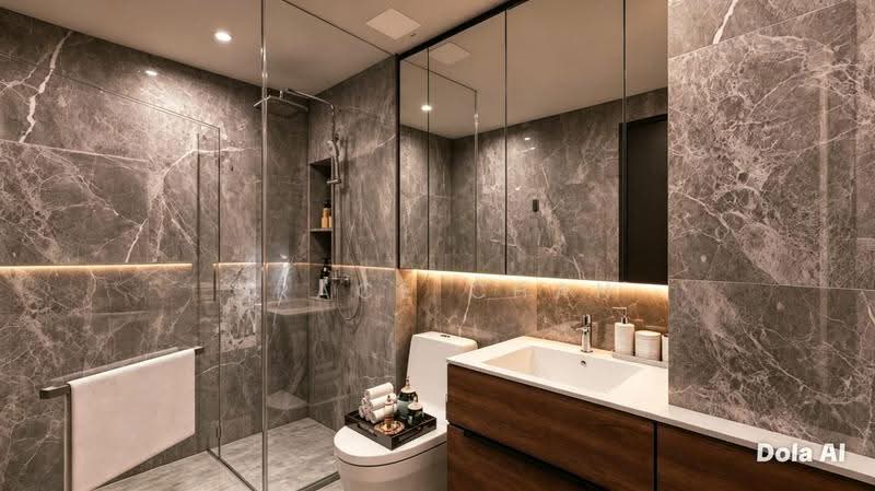 Euhabitat, 204 Jalan Eunos, Eunos / Geylang / Paya Lebar, 1 Bedroom, 538 sqft, Condominium For Rent, by Grace Chan, 500250342 - Bathroom - PropertyGuru.com.sg
