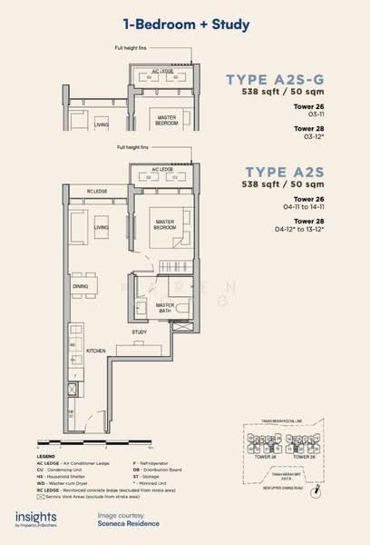 Sceneca Residence, 28 Tanah Merah Kechil Link, Bedok / Upper East Coast, 1 Bedroom, 538 sqft, Condominium For Rent, by Karen Wong, 500250379 - PropertyGuru.com.sg