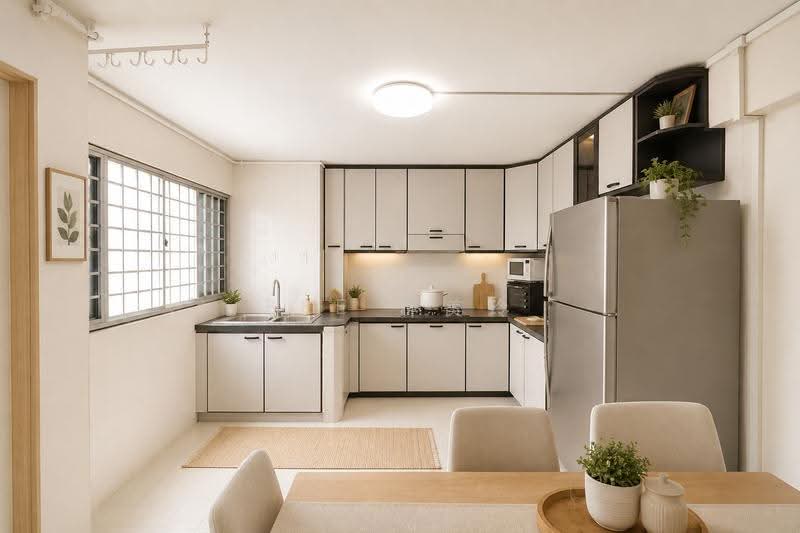 171 Bishan Street 13, 171 Bishan Street 13, Ang Mo Kio / Bishan / Thomson, 3 Bedrooms, 904 sqft, HDB Flat For Sale, by Bee 林美玲, 500250386 - Kitchen (Decluttered) - PropertyGuru.com.sg