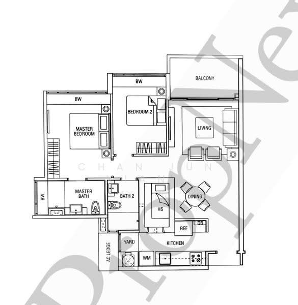 Waterfront Waves, 762 Bedok Reservoir Road, Bedok / Upper East Coast, 2 Bedrooms, 969 sqft, Condominium For Sale, by Chan Jun Xiang, 500250402 - PropertyGuru.com.sg